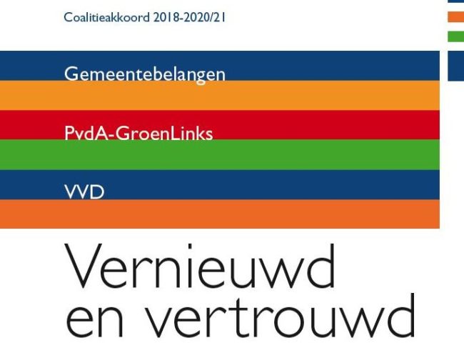 Uitsnede kaft coalitieakkoord
